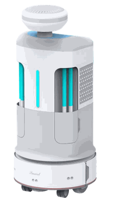 Ultra-dry atomization or ultraviolet disinfection robotic